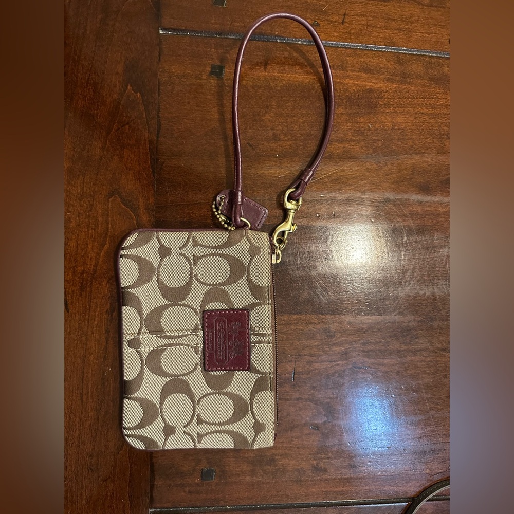 Iconic Coach Wristlet